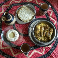Repas aux saveurs du Yémen: Mutaqabiya yemeniyah et mandi dajaj مطبقية يمنية, مندي دجاج